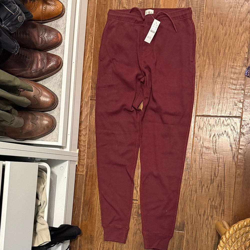 J. Crew Burgundy Sweatpants
